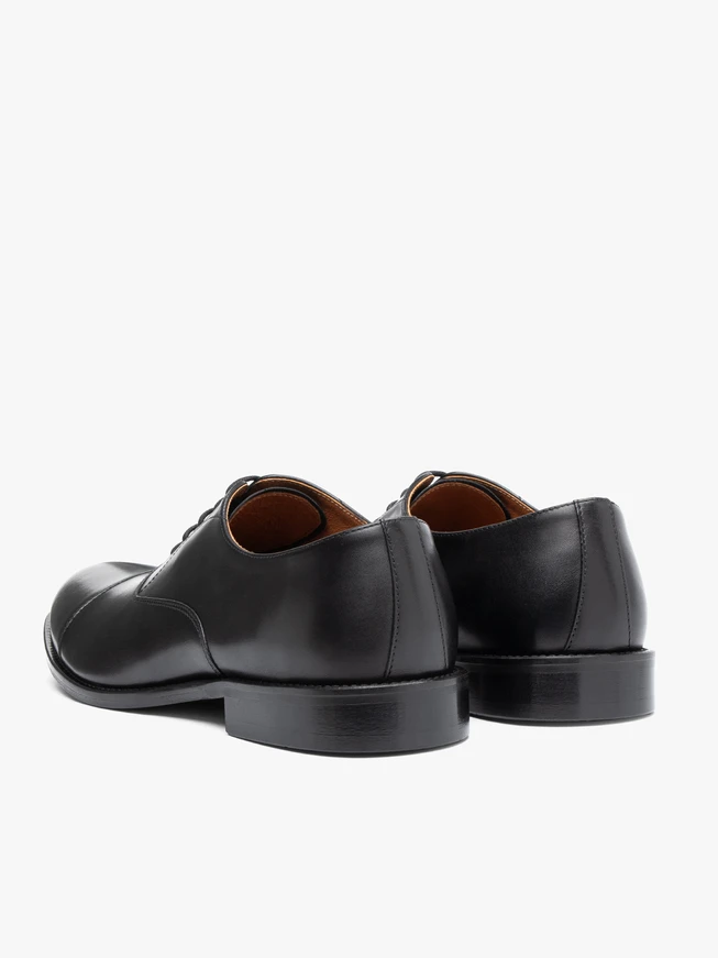 Black premium formal half shoes