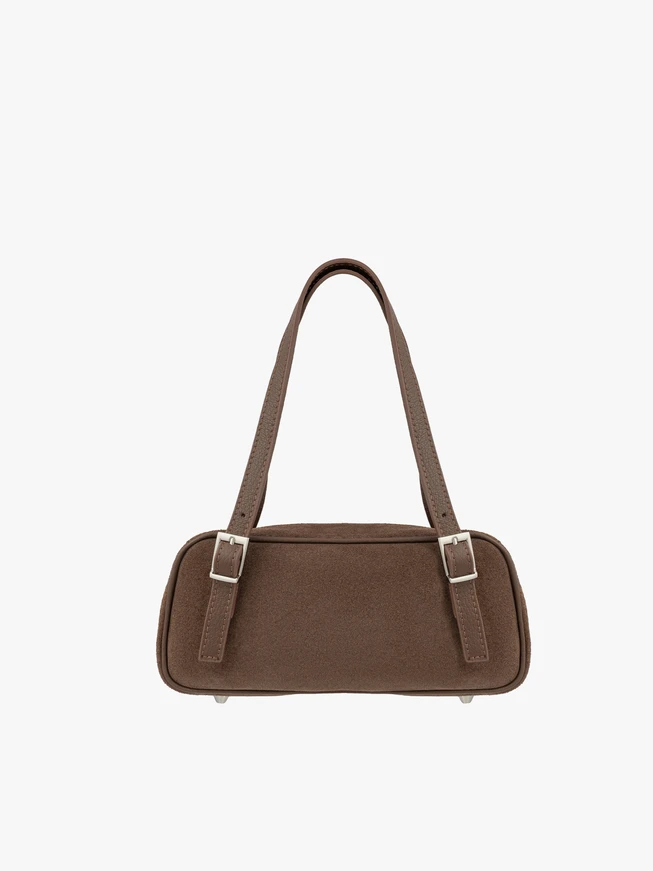 Small elegant brown handbag