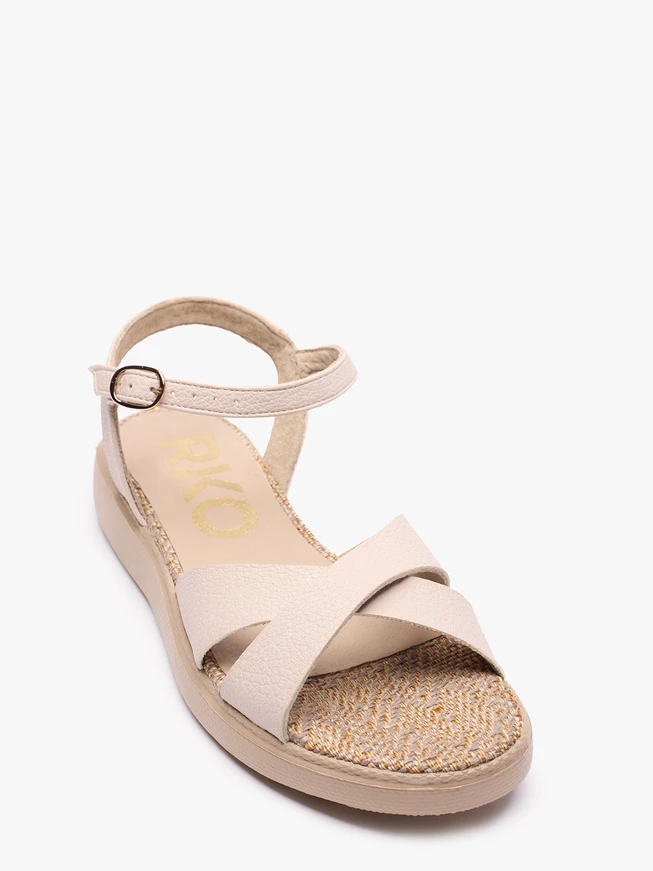 Beige Sandalen
