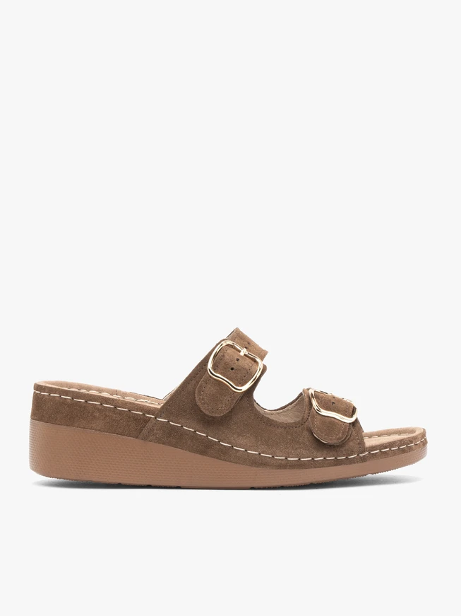 Brown Wedge Sandals
