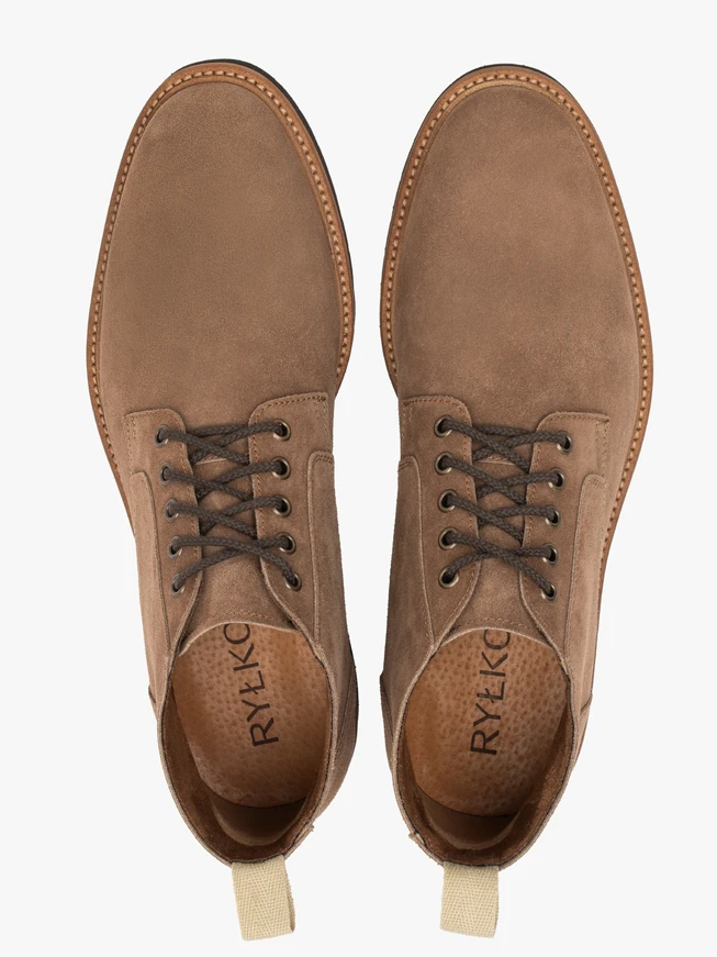 Sand lace-up sneakers
