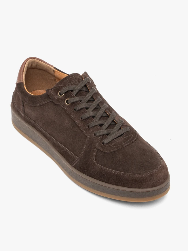 Dark brown sports half shoes