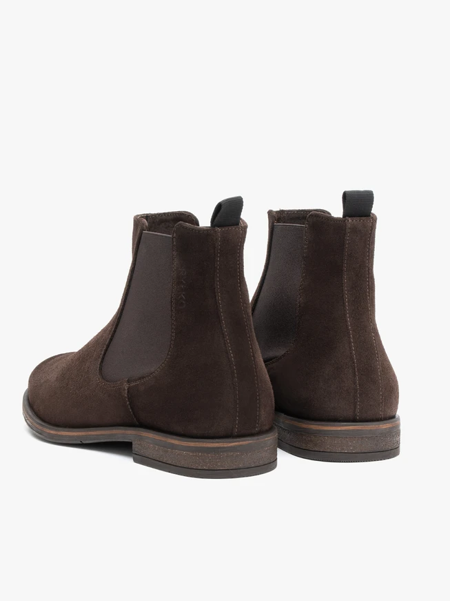 Brown velour slippers