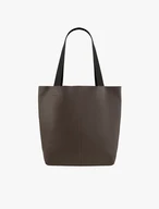 Braune große Shopper-Tasche aus Leder