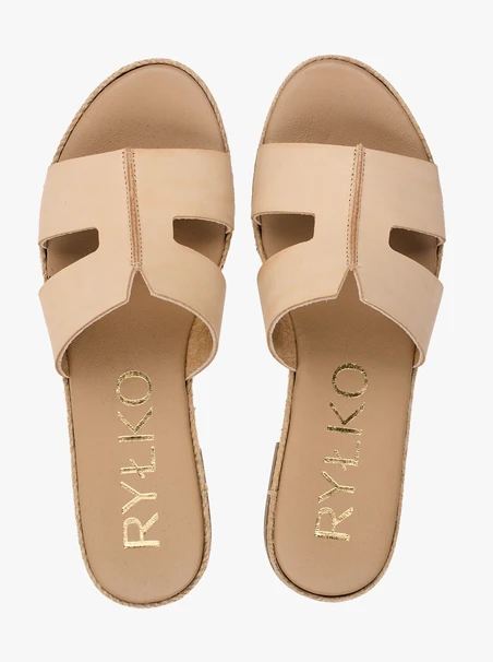 Beige H-Flip-Flops