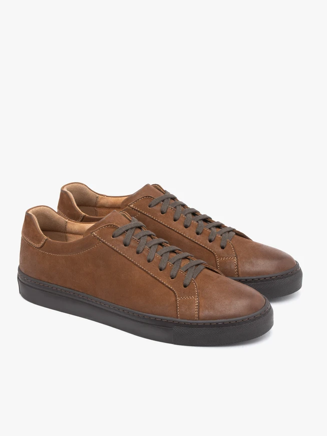 Brown sports half shoes