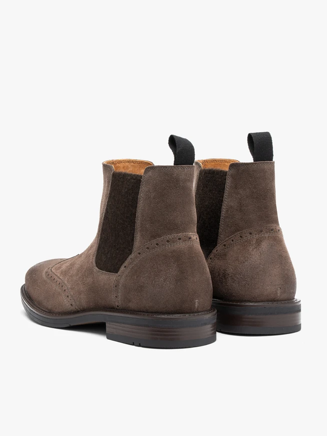 Grey velour slippers