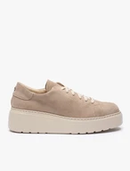 Beige Plateau-Sportschuhe