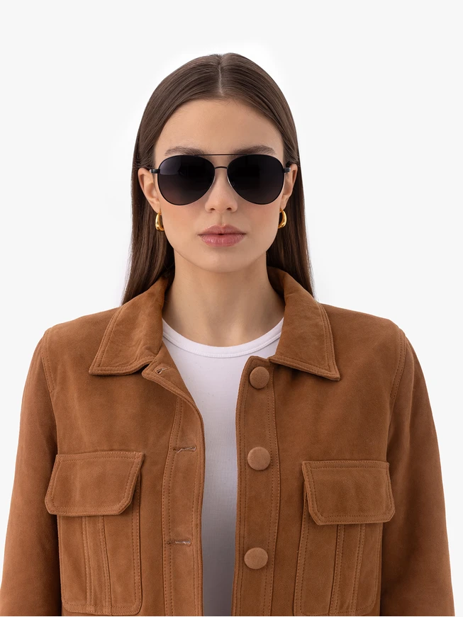 Unisex Aviator Sunglasses with Gradient Lenses