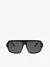 Unisex Black Sunglasses with Polarized Lenses