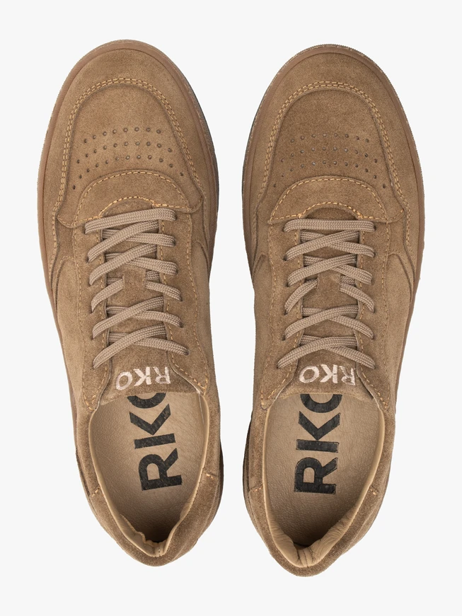 Beige Sporthalbschuhe