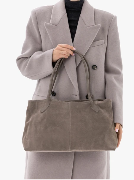 Große braune Ledertasche