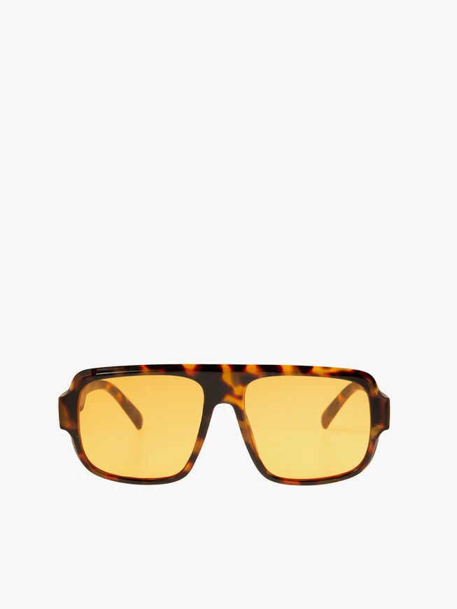 Okulary unisex panterkowe z żółtymi szkłami