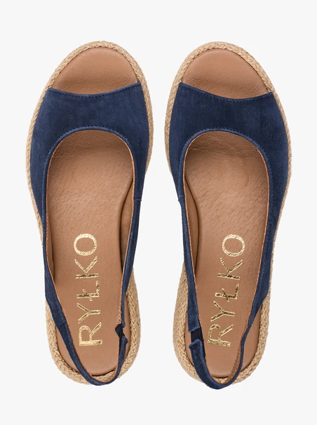 Marineblaue Slipper-Sandalen
