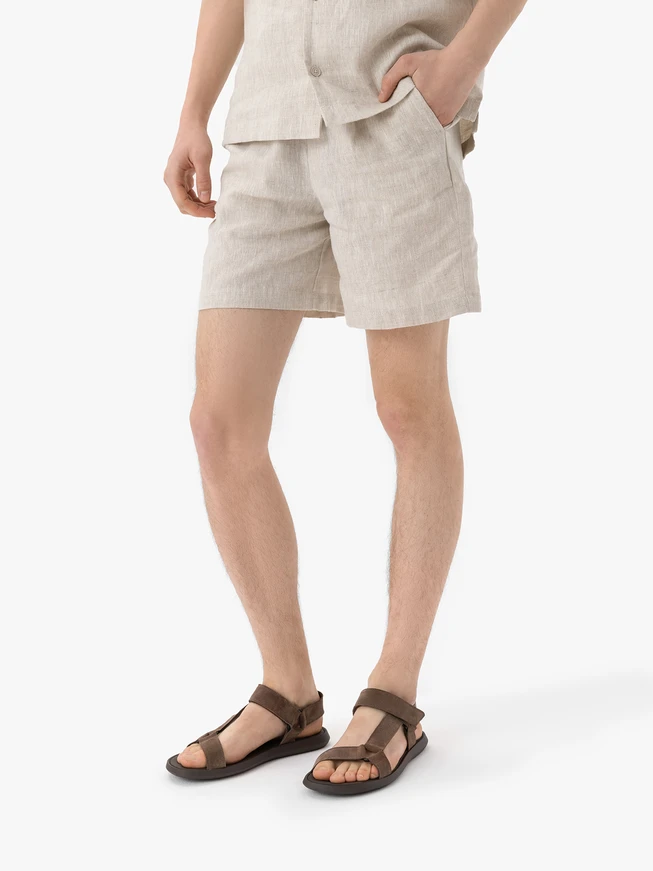 Grau-braune Klettsandalen