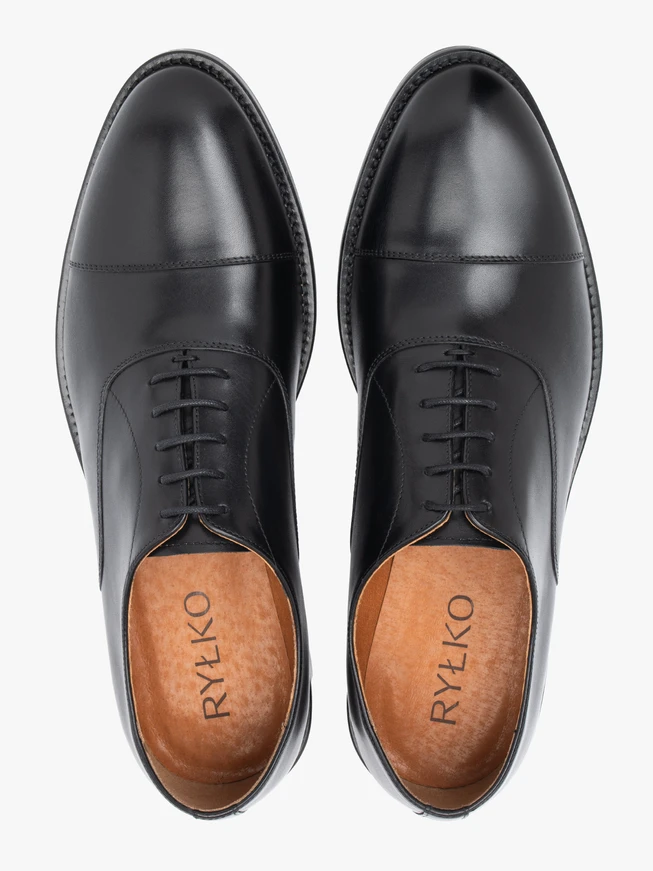 Black premium formal half shoes