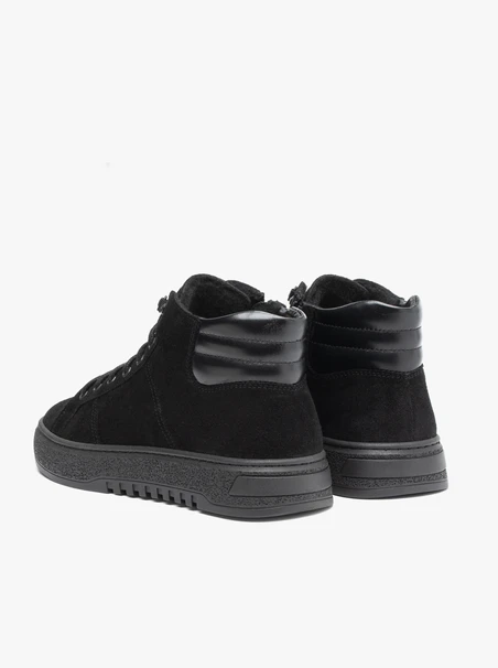 Black sports sneakers