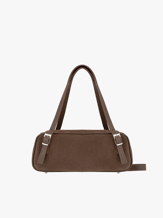 Small elegant brown handbag