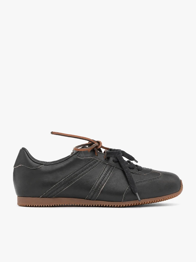Black, shaded athletic shoes