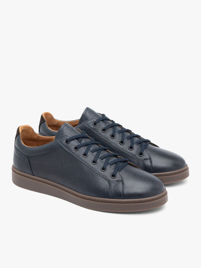 Navy blue sports half shoes