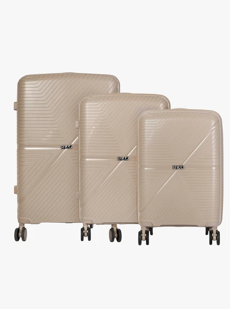 Hard Suitcase S Beige 36L
