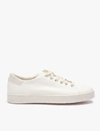 Women’s cream leather sneakers