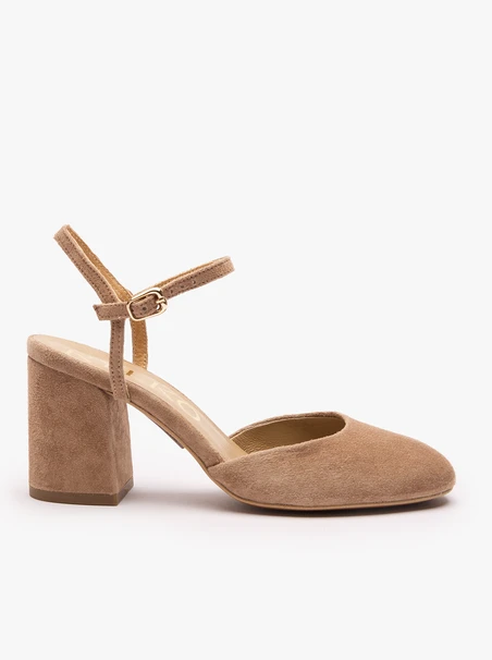 Hellbraune Stiletto-Pumps