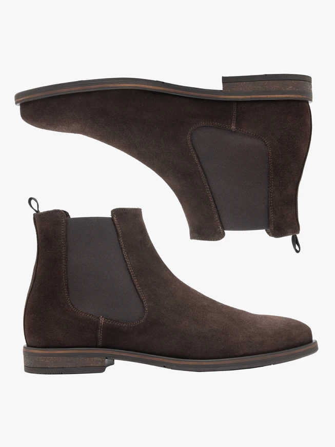 Brown velour slippers