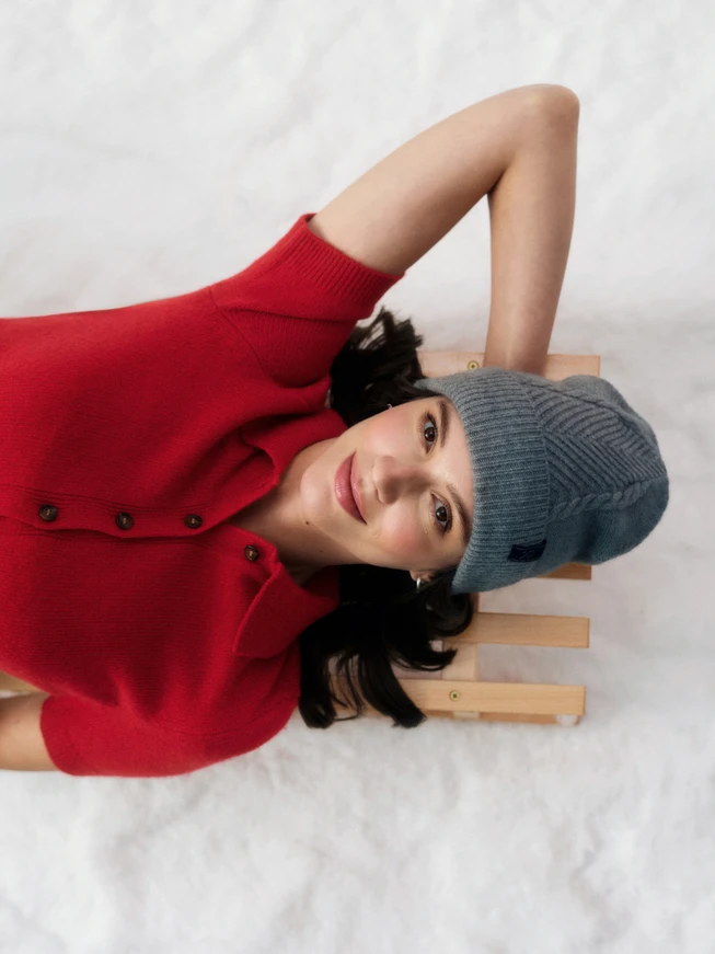 Gray Women’s Winter Hat