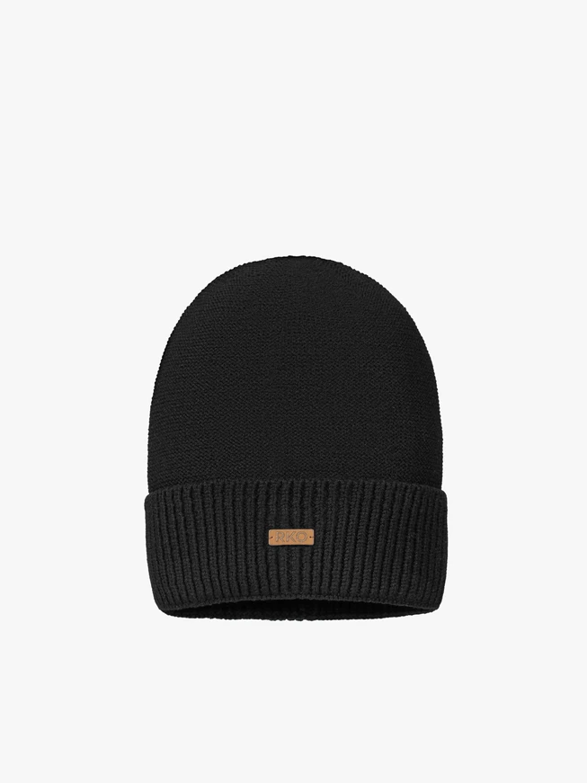Women's Hat and Scarf Set Black