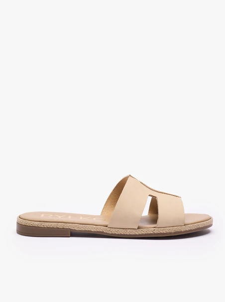 Beige H-Flip-Flops