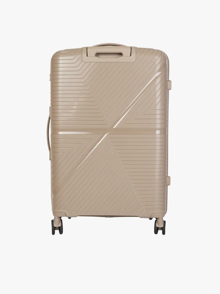 Hard Suitcase L Beige 100L