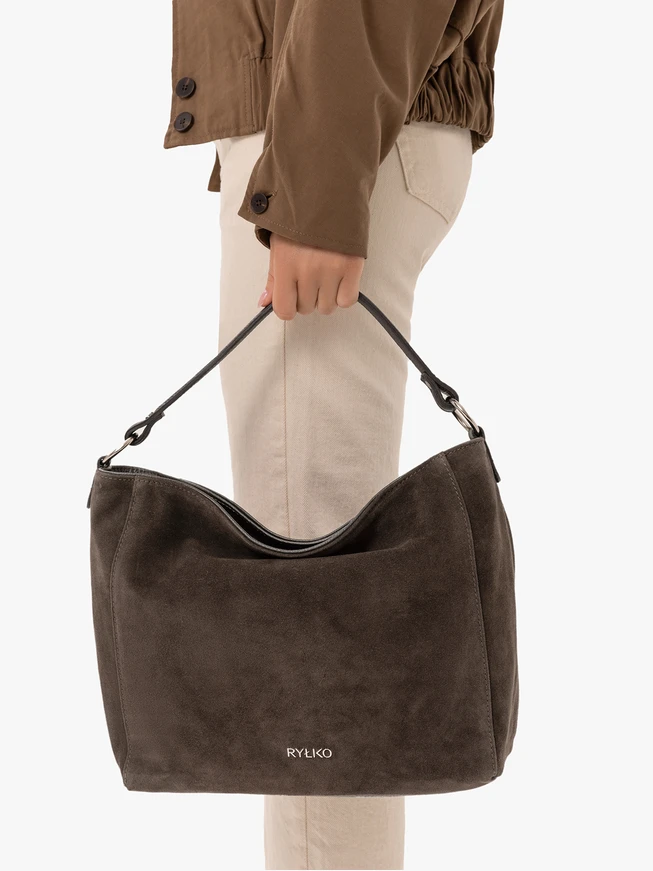 Dark brown soft A4 bag