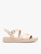 Hellrosa Sandalen mit dickerem Boden