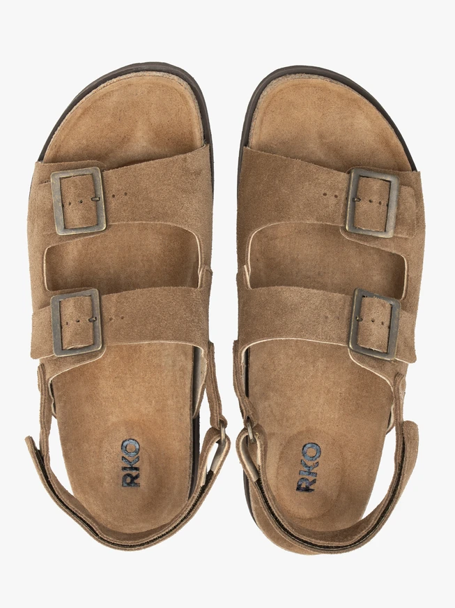 Beige men's sandals
