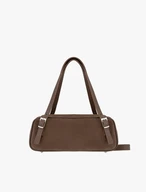 Small elegant brown handbag