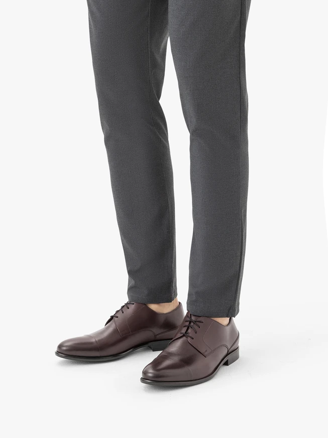 Kastanienbraune formelle Halbschuhe