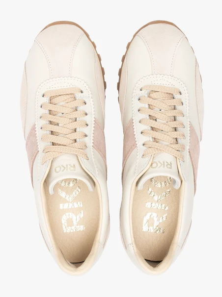 Cream Women’s Sneakers with Beige Accent