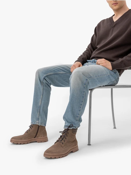 Gray-brown boots