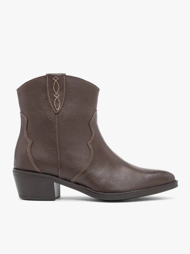 Brown cowboy boots