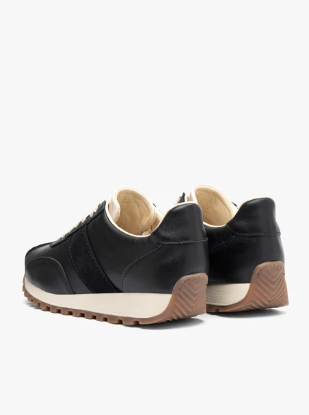 Black Sporty Lace-Up Shoes