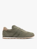 Olive-Grey Men's Lace-Up Sneakers