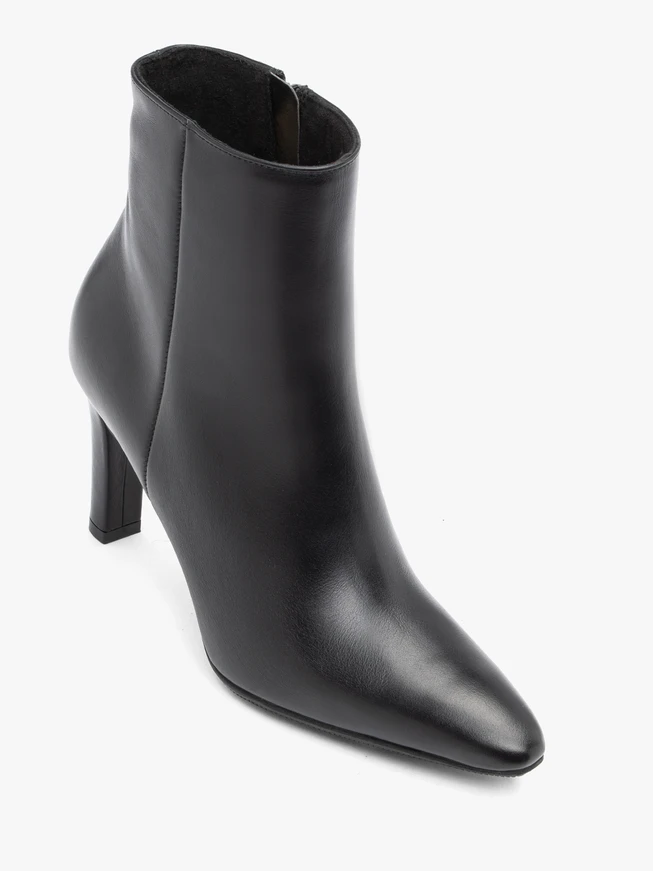 Schwarze Stöckelschuhe aus Leder