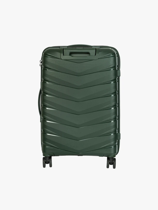 Zielona twarda walizka M 62 l