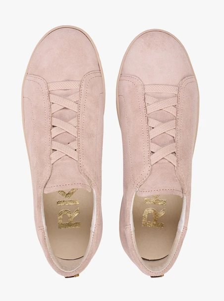 Nude suede women’s sneakers