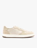 Cremefarbene sportliche Halbschuhe