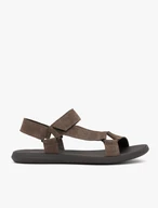 Grau-braune Klettsandalen