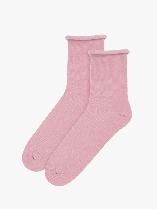 Pink cotton socks