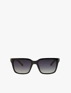 Men's Black Sunglasses with Gradient Polarized Lenses