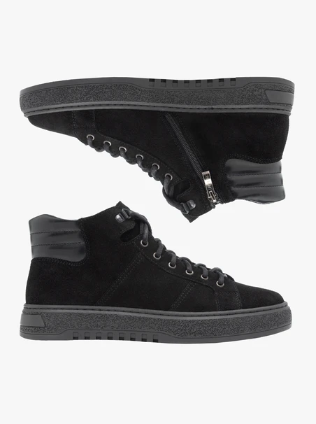 Black sports sneakers